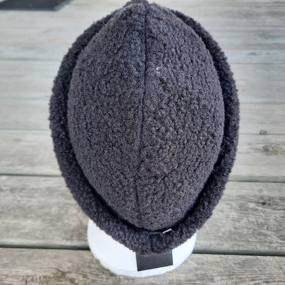 NWT Brixton Ginsburg Hat black boucle sherpa quilted liner unisex hat - Picture 8 of 16